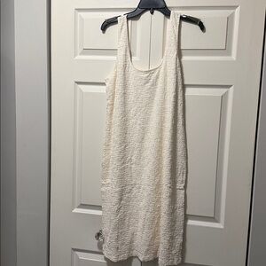 Vince Cream Textured Dress